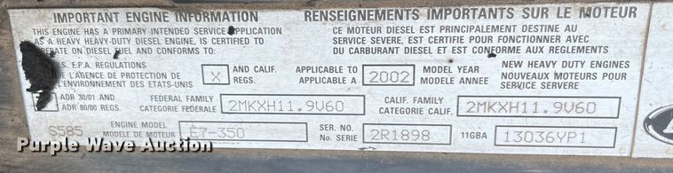 image for item MR9496 2003 Mack RD688S  roll-off container truck