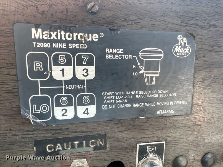 image for item MR9999 1984 Mack RWS788LST  semi truck