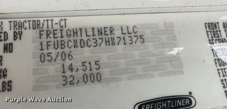 image for item MS9018 2007 Freightliner Business Class M2  semi truck