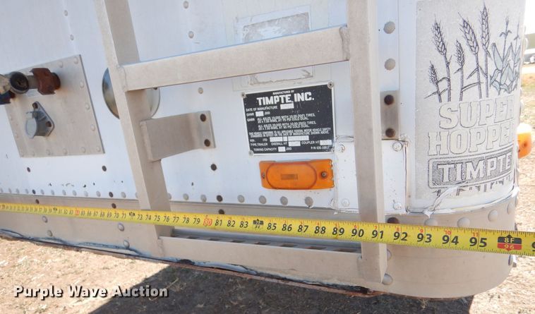 image for item MT9801 1993 Timpte Super Hopper  grain trailer