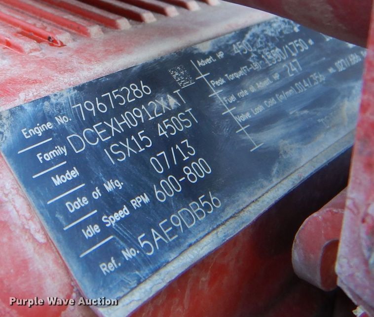 image for item MT9847 2014 International 9900i  semi truck