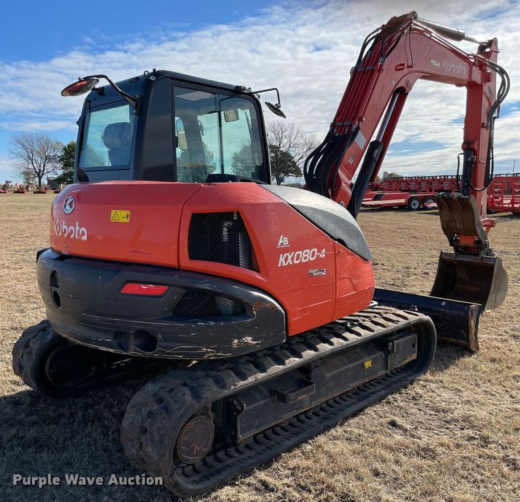 image for item DL0738 2020 Kubota KX080-4S2 mini excavator