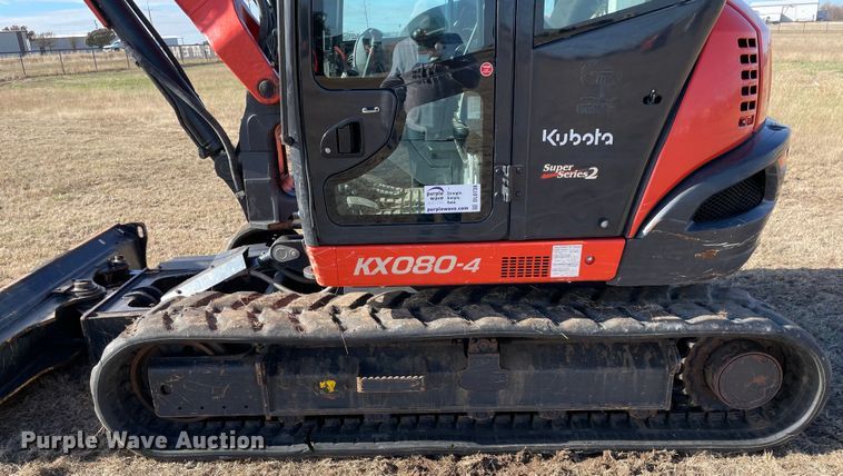 image for item DL0738 2020 Kubota KX080-4S2 mini excavator
