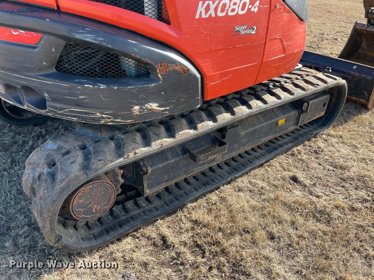 image for item DL0738 2020 Kubota KX080-4S2 mini excavator