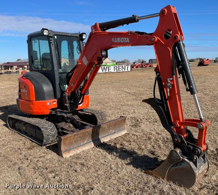 image for item DL0739 2019 Kubota U35-4 mini excavator