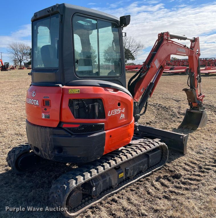 image for item DL0739 2019 Kubota U35-4 mini excavator