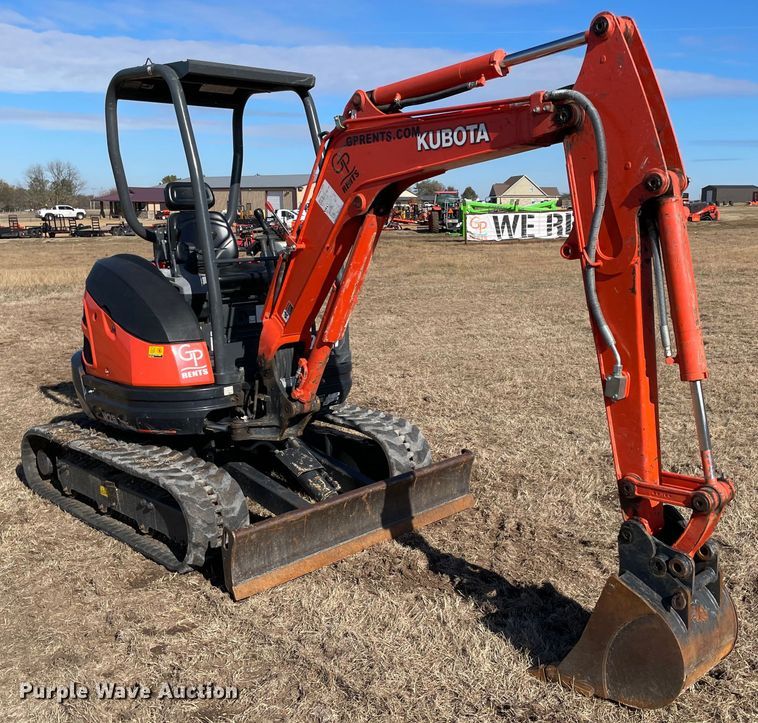 image for item DL0741 2020 Kubota U25 mini excavator