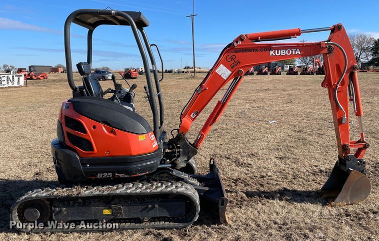 image for item DL0741 2020 Kubota U25 mini excavator