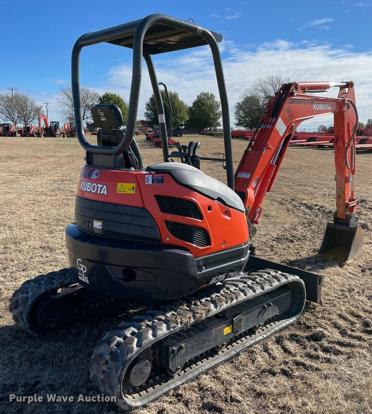 image for item DL0741 2020 Kubota U25 mini excavator