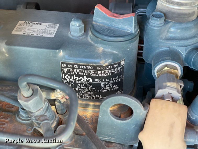 image for item DL0741 2020 Kubota U25 mini excavator