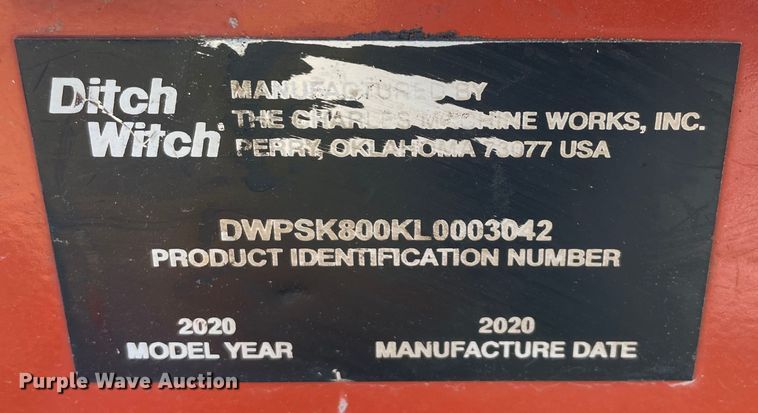 image for item DL0746 2020 Ditch Witch SK800  compact utility loader