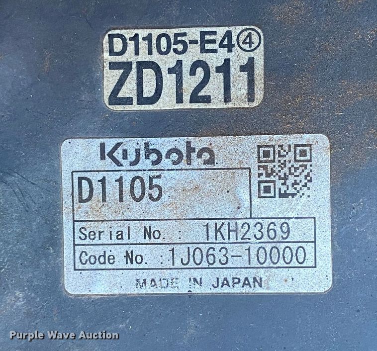 image for item DN7499 Kubota ZD1211 ZTR lawn mower