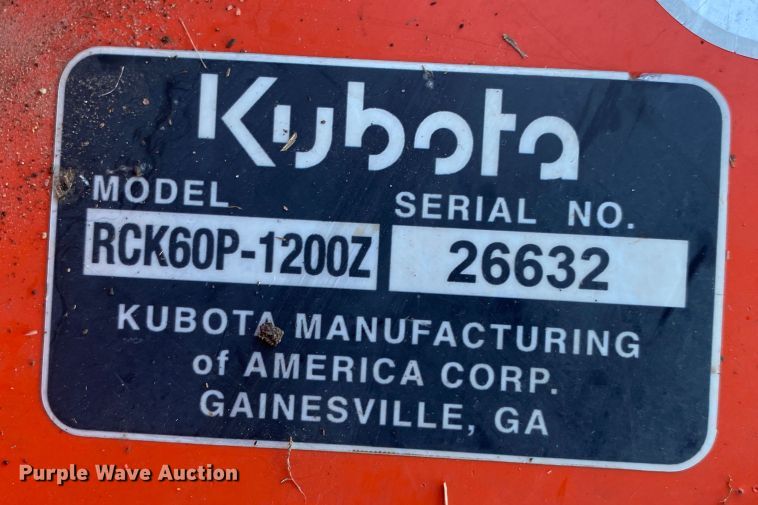 image for item DN7499 Kubota ZD1211 ZTR lawn mower