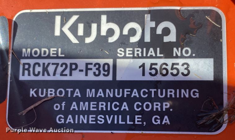 image for item DN7501 2017 Kubota F3990  lawn mower
