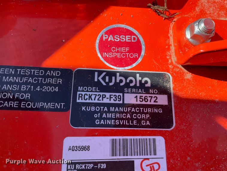 image for item DN7503 Kubota F3990  lawn mower