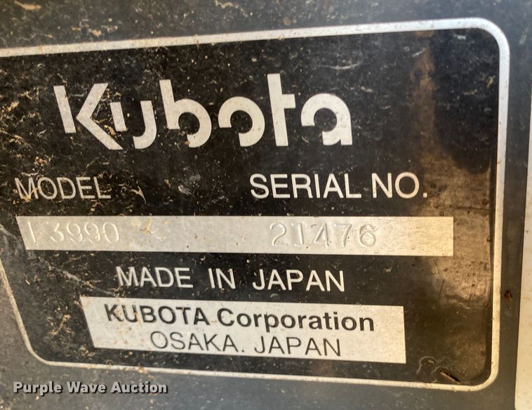 image for item DN7504 2017 Kubota F3990  lawn mower