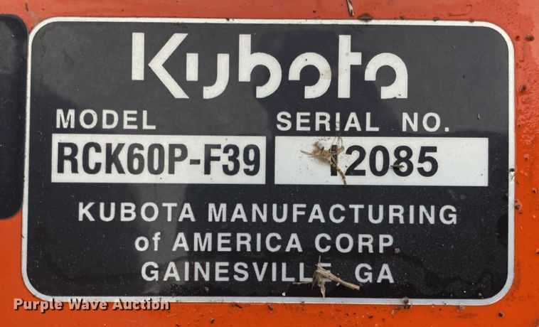 image for item DN7506 2017 Kubota F3990  lawn mower