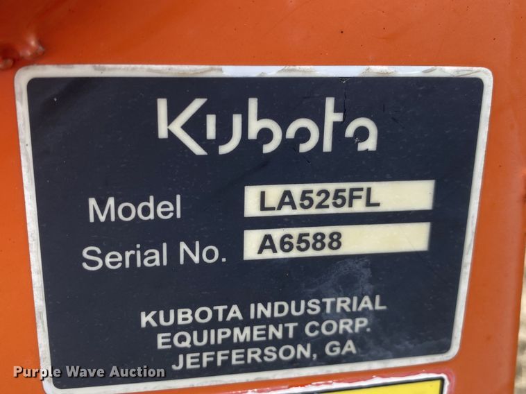 image for item DN7512 2017 Kubota LA525FL  loader