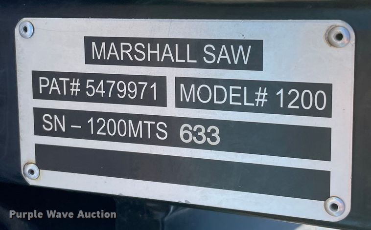 image for item DN7539 2017 Marshall 1200  skid steer tree saw