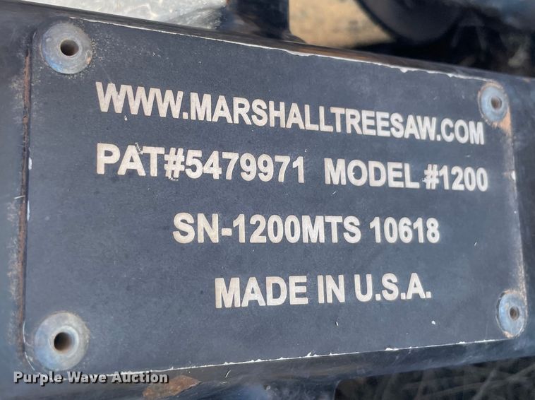 image for item DN7542 2019 Marshall MS-1200  skid steer tree saw