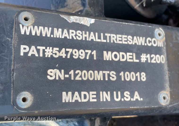 image for item DN7548 2019 Marshall 1200  skid steer tree saw