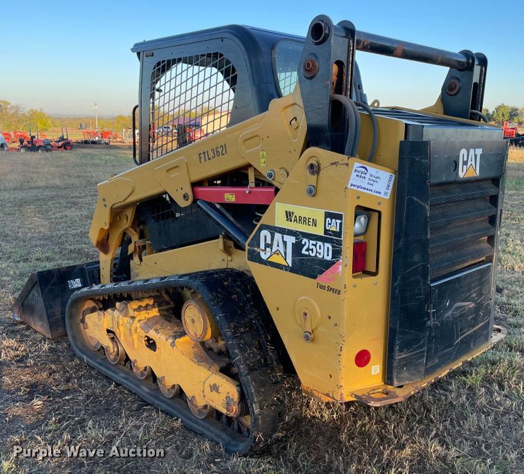 image for item DN7559 2015 Caterpillar 259D  tracked skid steer loader