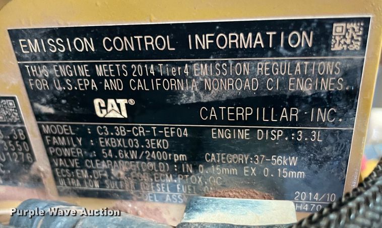 image for item DN7559 2015 Caterpillar 259D  tracked skid steer loader