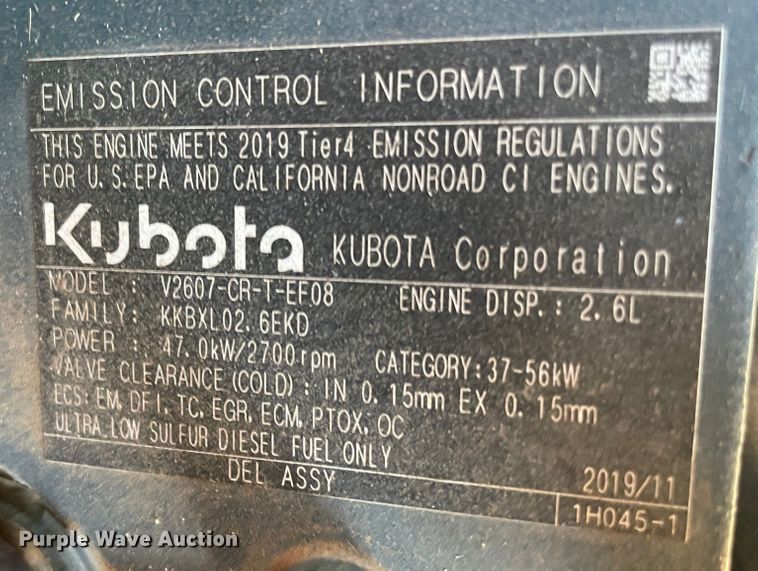 image for item DN7561 2021 Kubota SSV65  skid steer loader