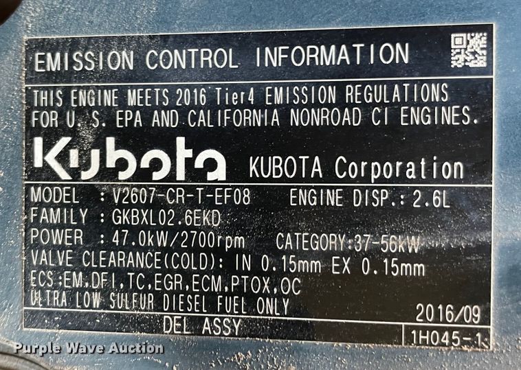 image for item DN7564 2019 Kubota SSV65P  skid steer loader