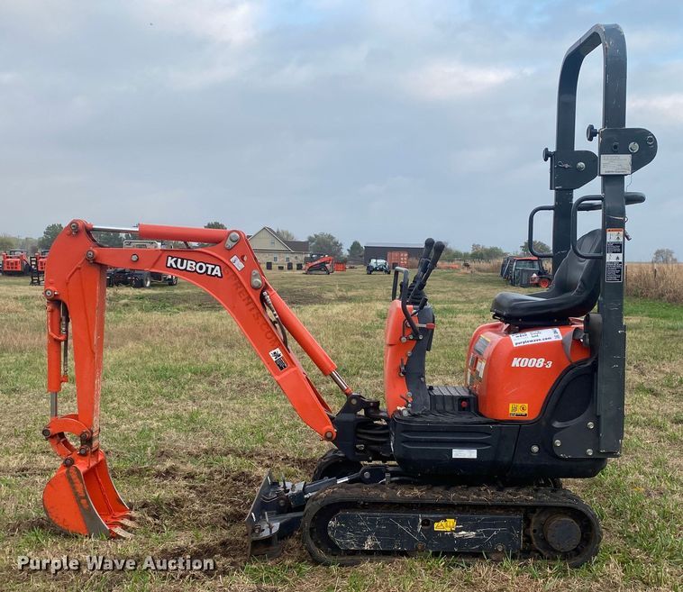 image for item DN7574 2019 Kubota K008-3  mini excavator