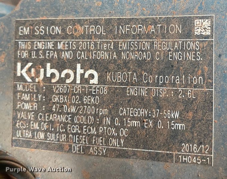 image for item DN7587 2019 Kubota SSV65P  skid steer loader