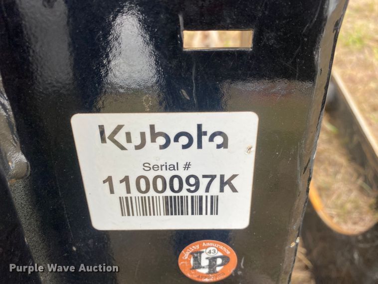 image for item DN7614 2021 Kubota  80"W skid steer rock grapple bucket