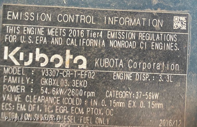 image for item DN7617 2020 Kubota SSV75P  skid steer loader