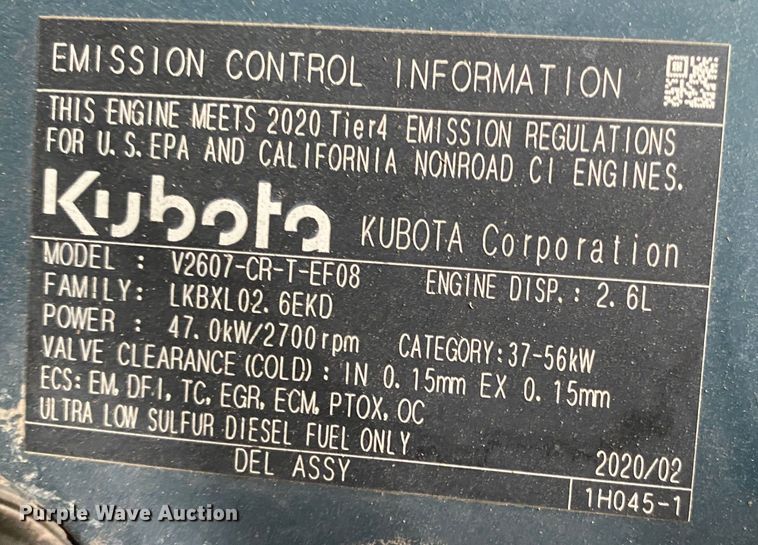 image for item DN7618 2021 Kubota SSV65P  skid steer loader