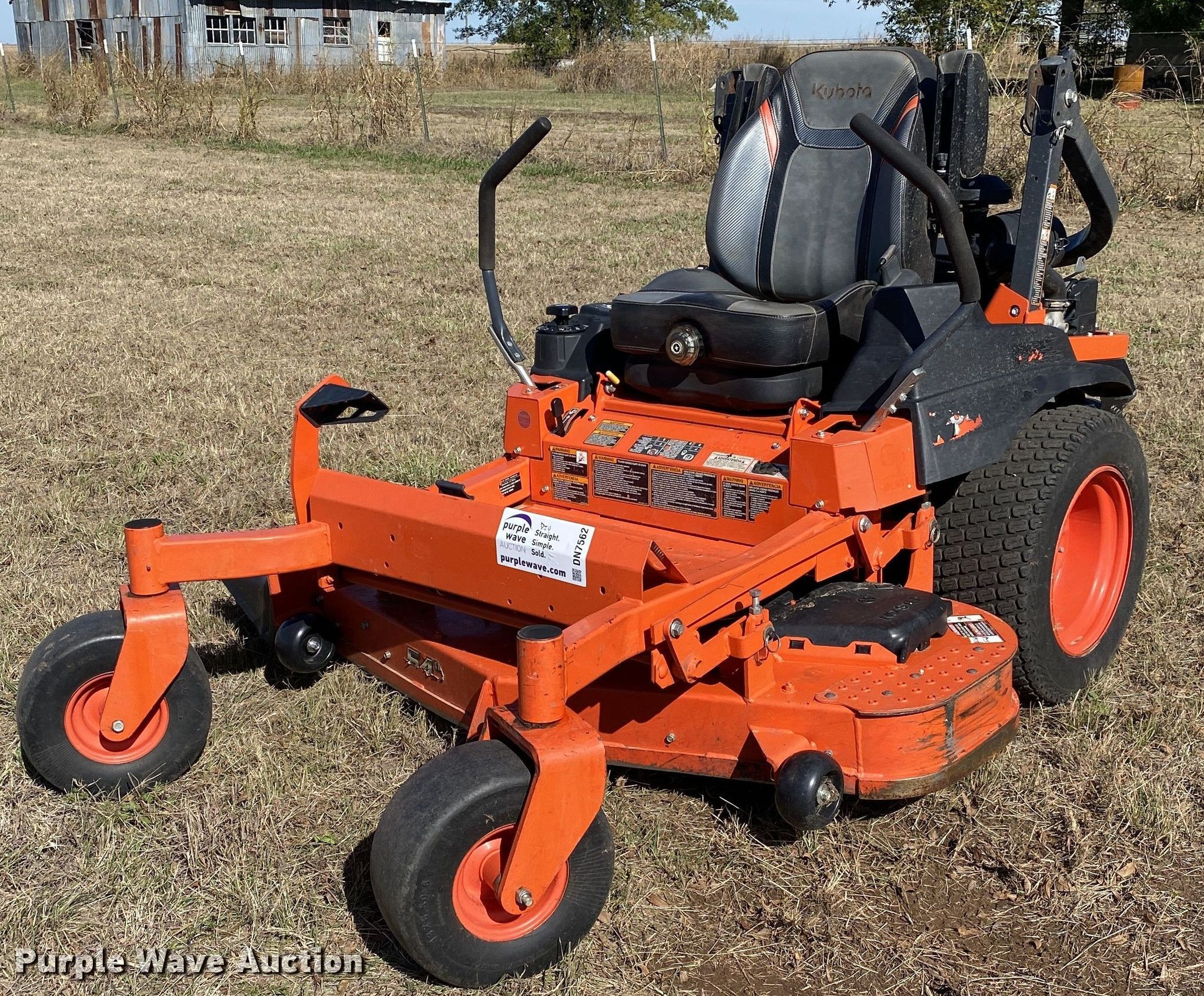 2020 Kubota Z781KWI54 ZTR lawn mower in Davis, OK Item DN7562 sold