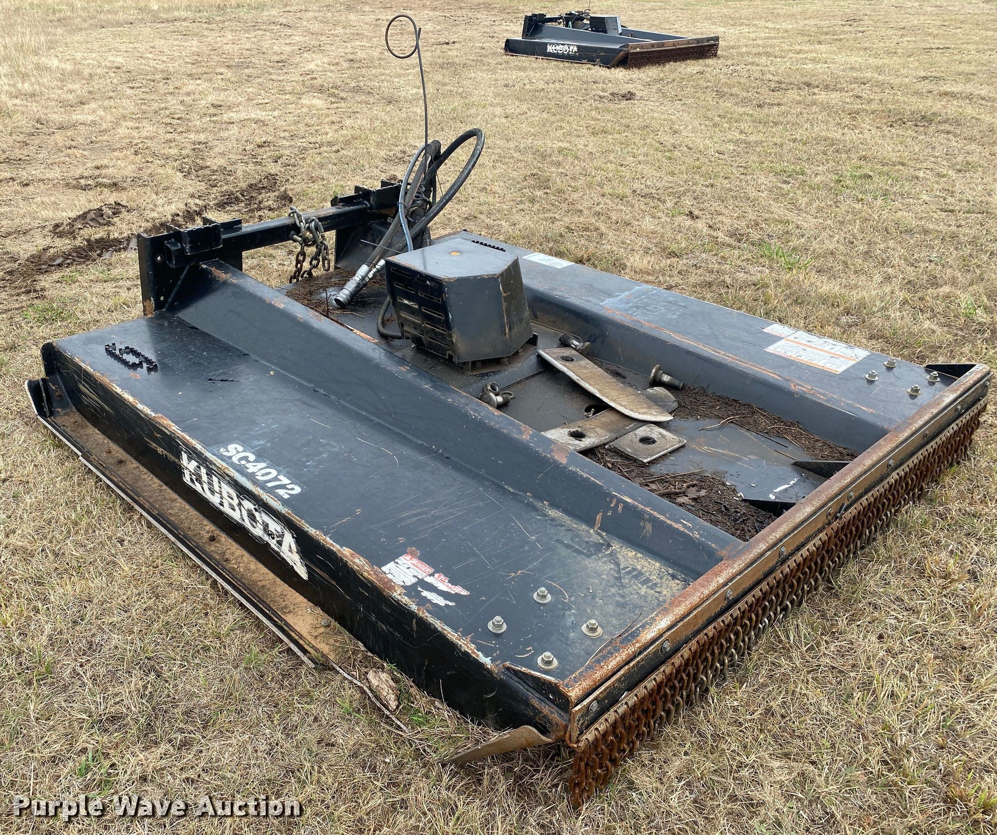 Kubota SC4072 skid steer rotary mower in Davis, OK Item DN7602 for sale Purple Wave