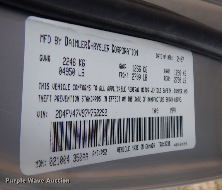 image for item DI6845 2007 Dodge Magnum SXT