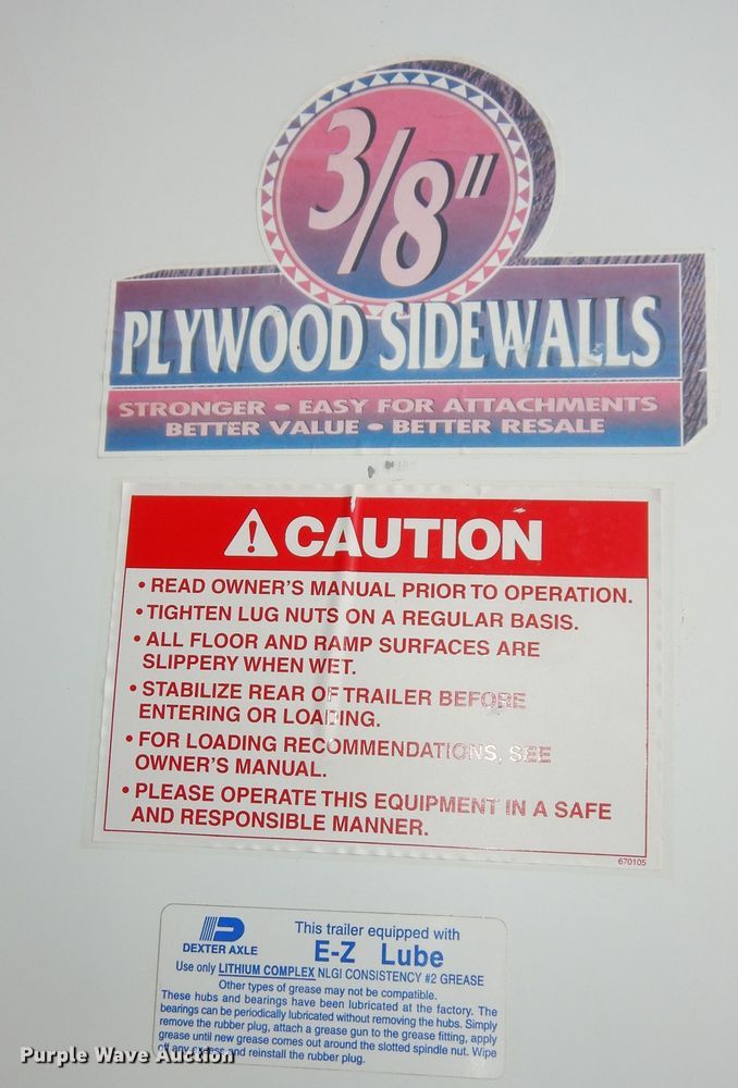 image for item DI6877 2008 Pace American JV714TA2  enclosed cargo trailer