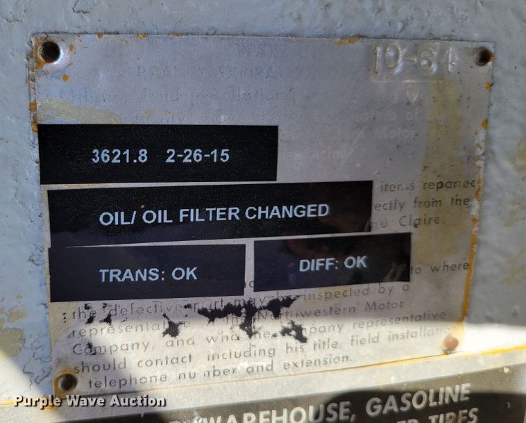 image for item DM8100 1963 Northwestern JG-40FK-2  tug