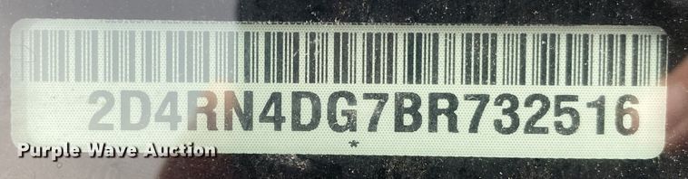 image for item DN8049 2011 Dodge Grand Caravan  handicap accessible van