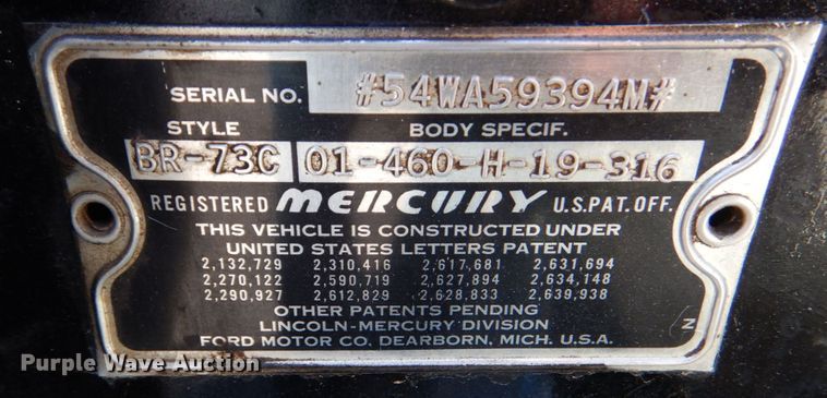 image for item DO1605 1954 Mercury Monterey