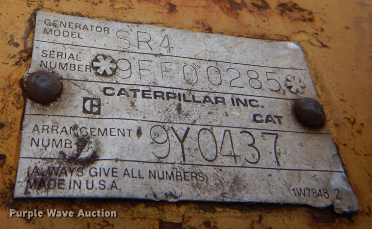 image for item DO1622 Caterpillar SR4  generator