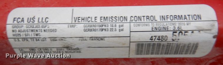 image for item DP0408 2016 Jeep Wrangle Sport Unlimited  SUV