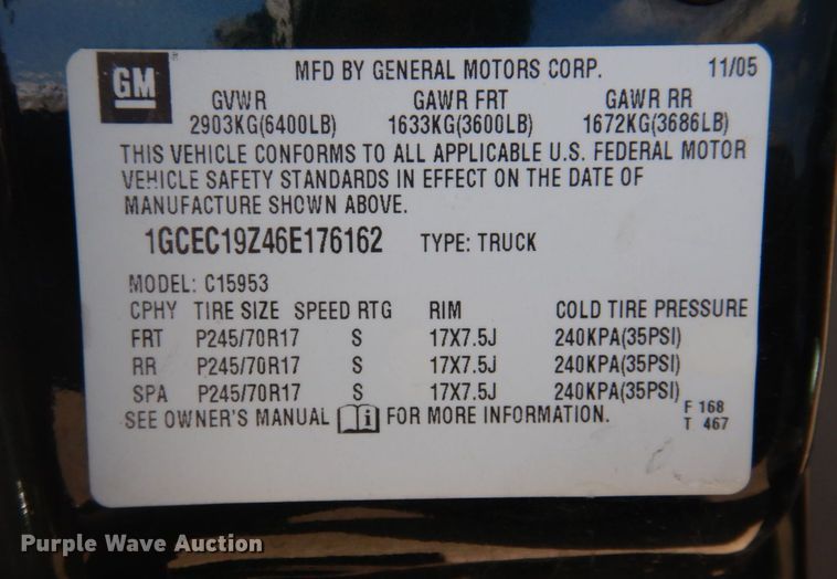 image for item DP0432 2006 Chevrolet Silverado 1500  Ext. Cab pickup truck