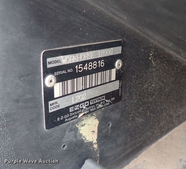 image for item DQ4943 Ez-go Workhorse 1200G  golf cart