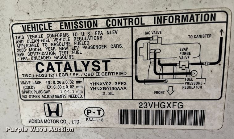 image for item DR7318 2000 Honda Accord EX