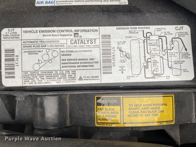 image for item IG9801 1996 Chevrolet Corvette