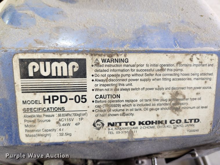 image for item JB9784 Nitto Kohki HPD-05  hydraulic punch