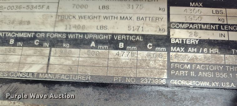 image for item JB9785 Clark ECA25  forklift