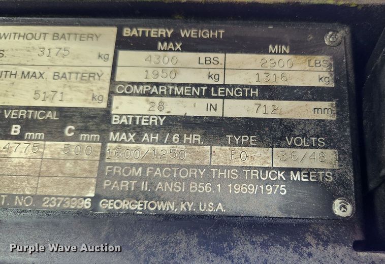 image for item JB9785 Clark ECA25  forklift